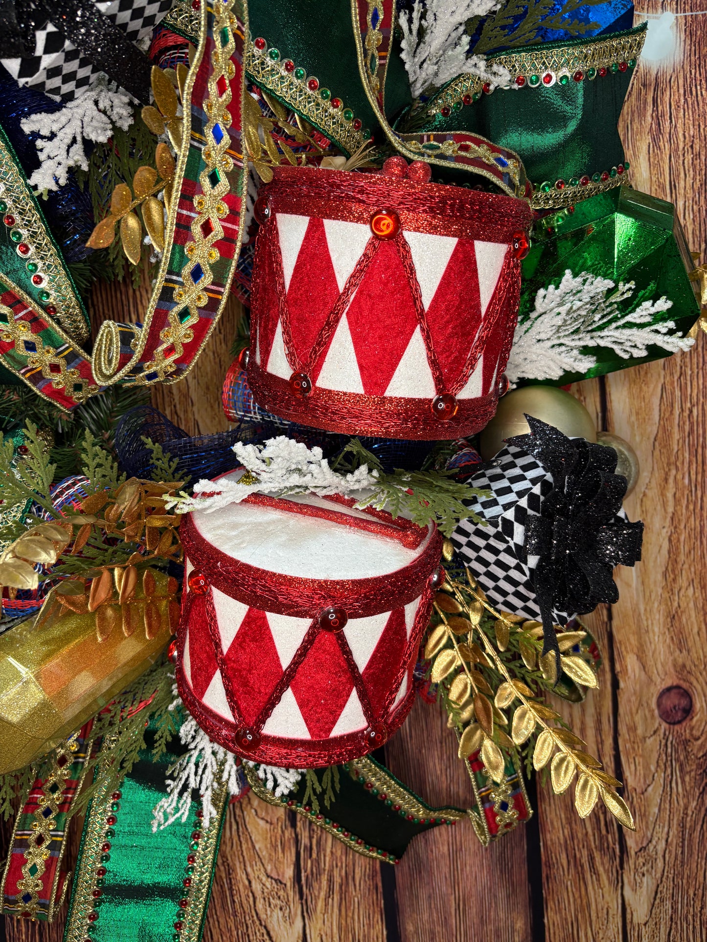 Handmade Nutcracker-Themed Christmas Wreath