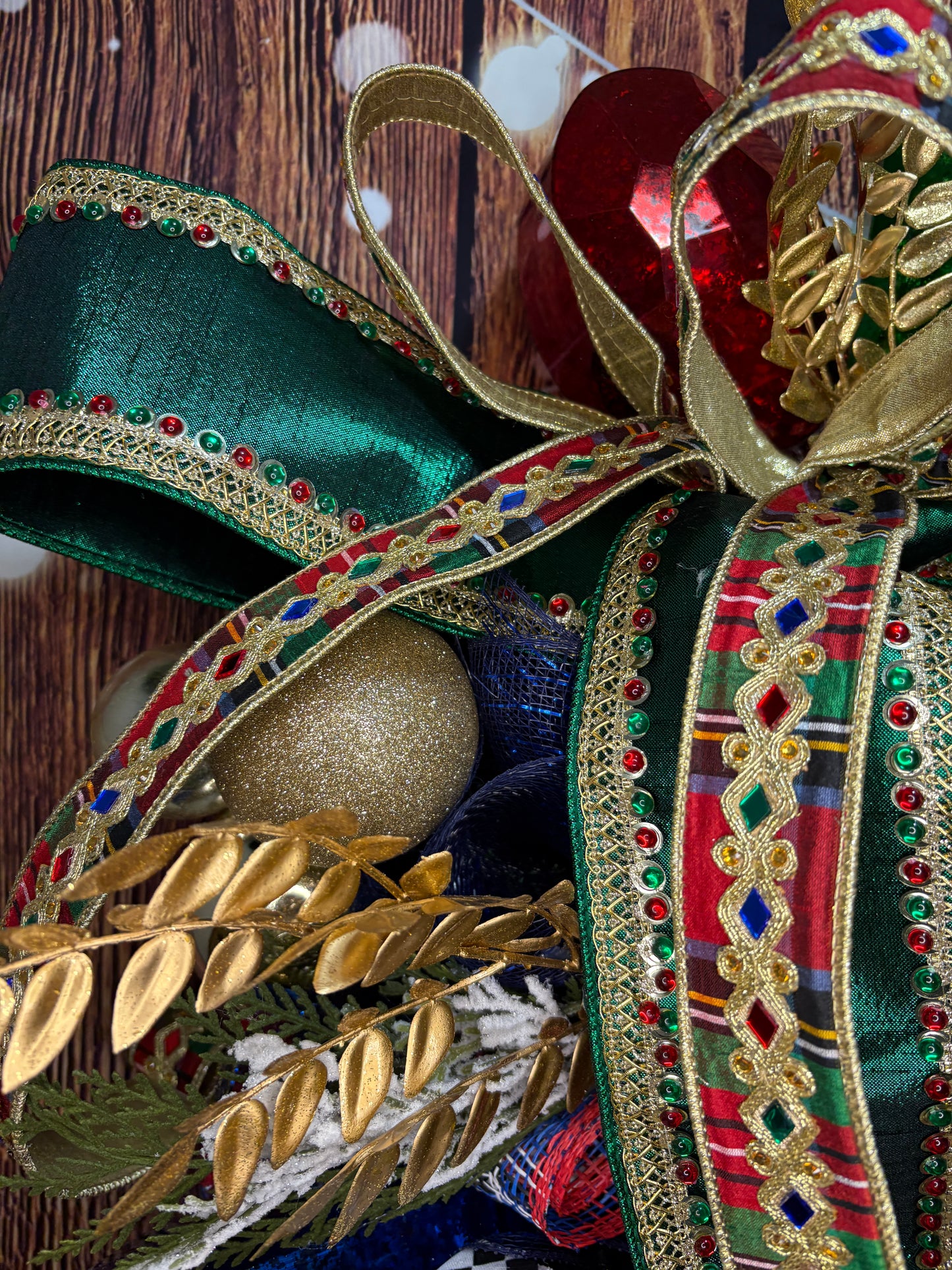 Handmade Nutcracker-Themed Christmas Wreath