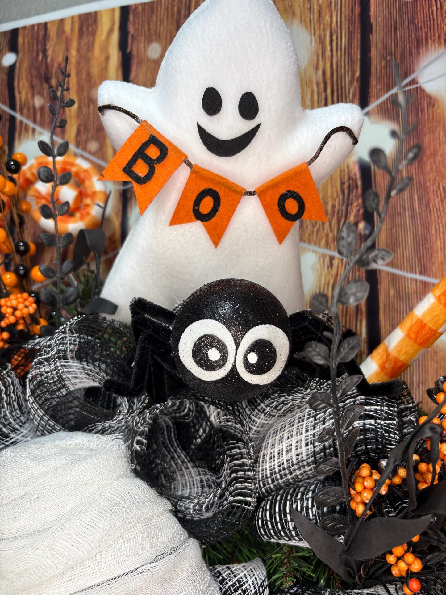 Spooky Cute Mummy Wreath