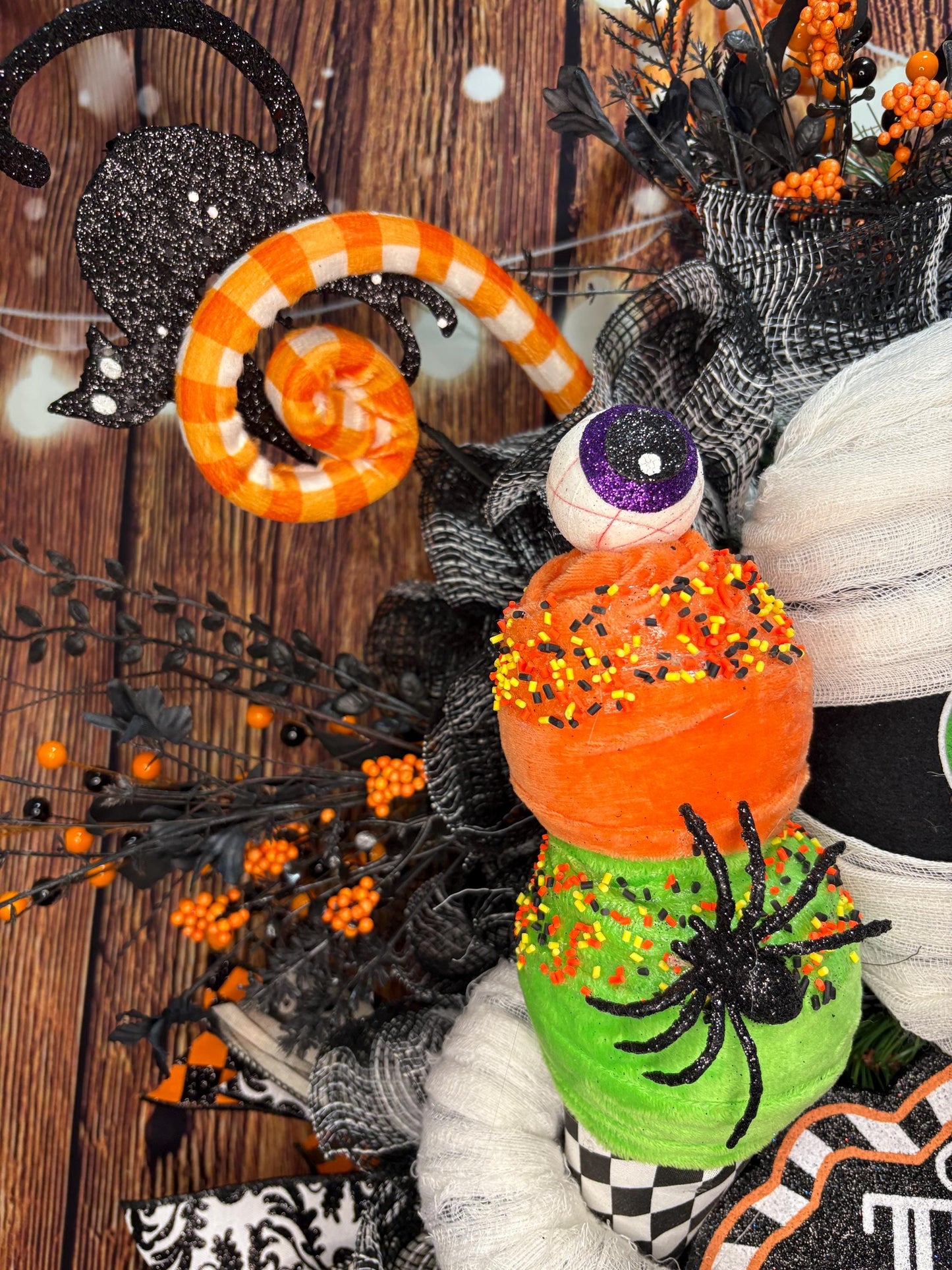 Spooky Cute Mummy Wreath