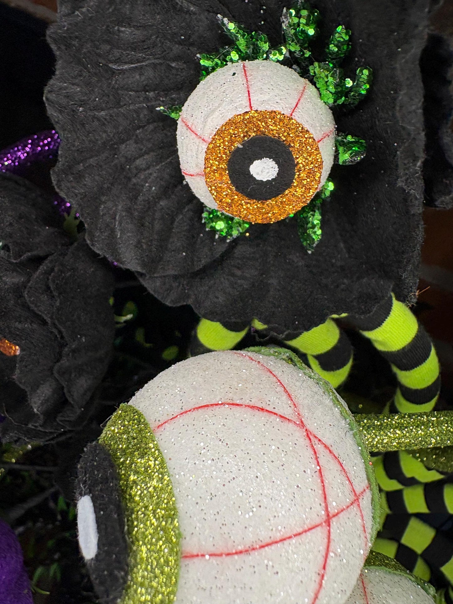 Spooky Eyeball and Carnivorous Plant Arrangement