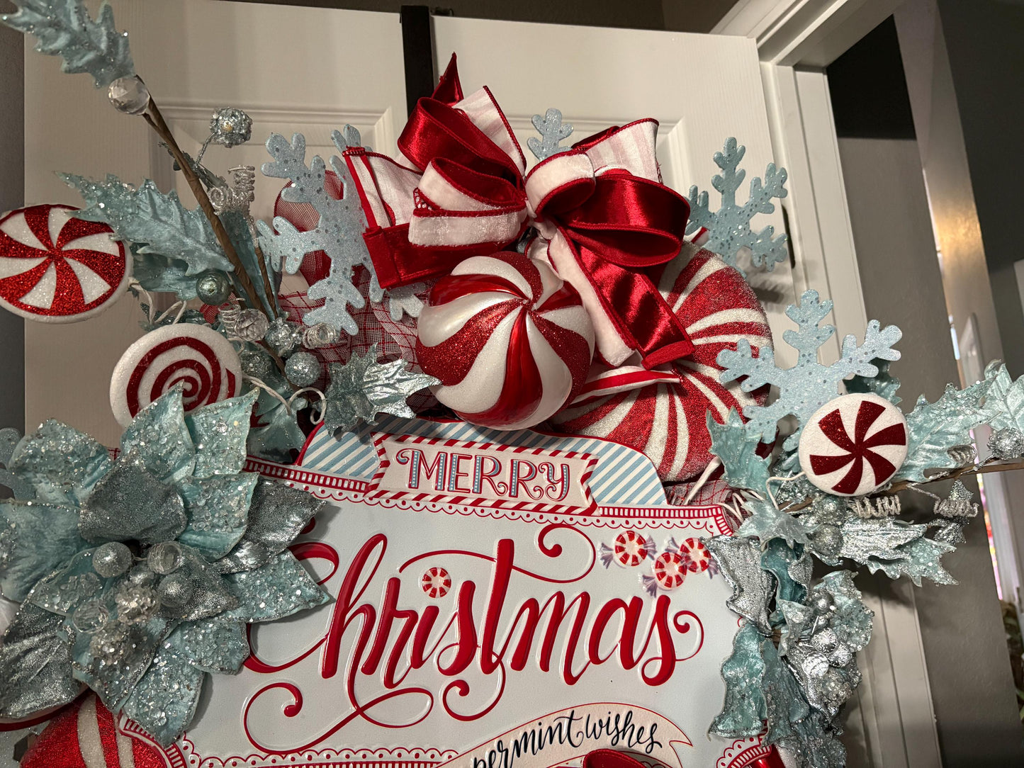 Peppermint Christmas Wreath